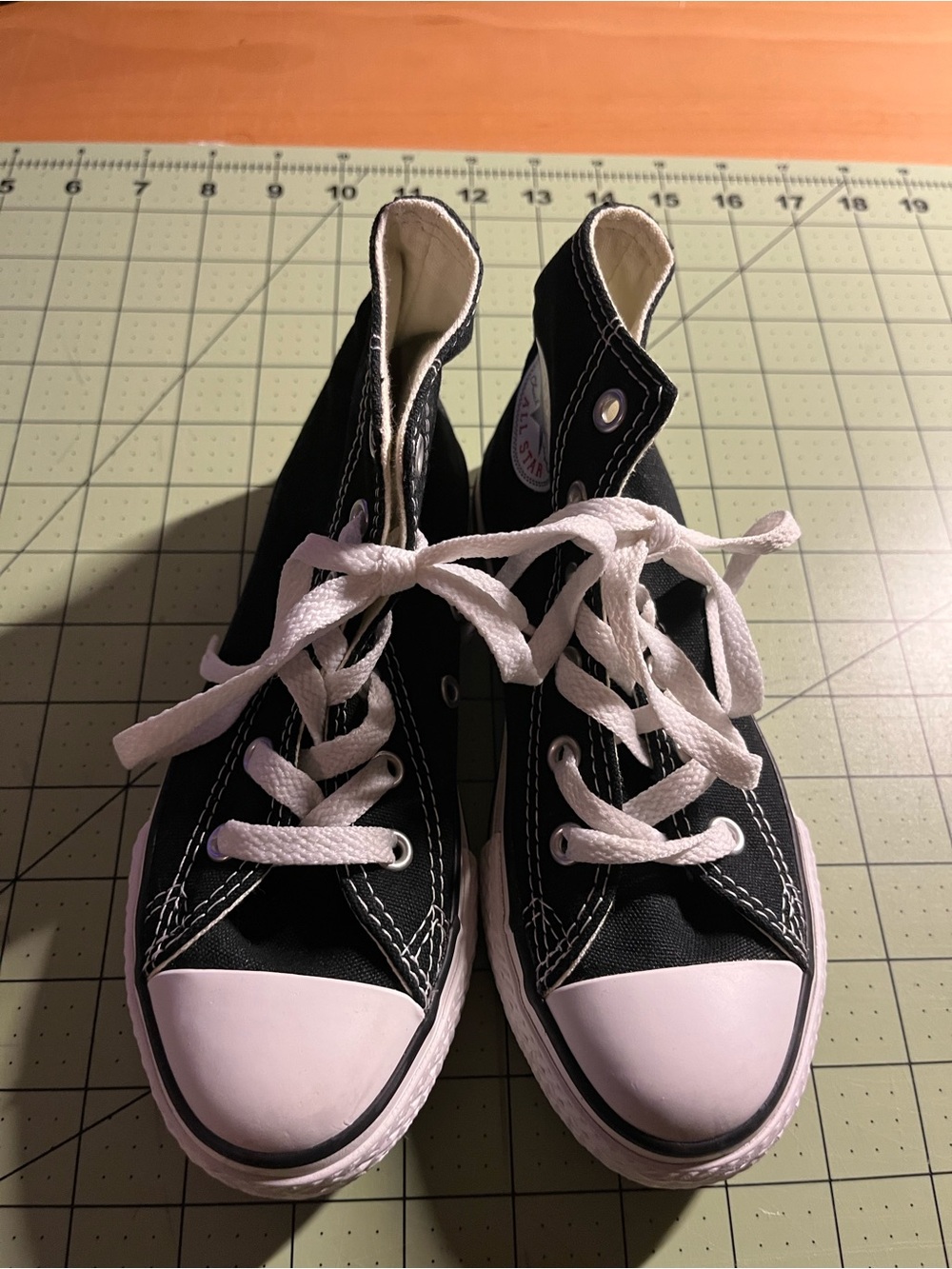 Converse All-Star Kids Black High-Top with White Toe and Laces
